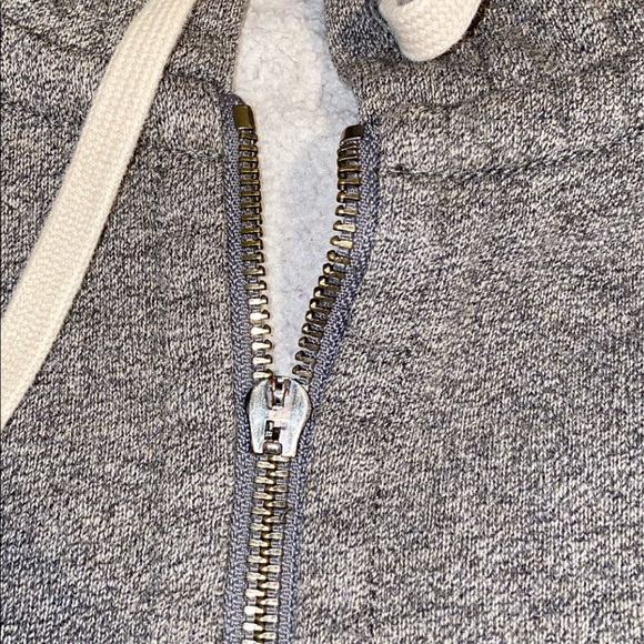 GREY POLO HOODIE - Picture 3 of 3